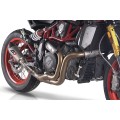 QD Exhaust GUNSHOT 60 Exhaust for the Indian FTR 1200 (Flat Track Racer) (18-20 Euro 4 only)